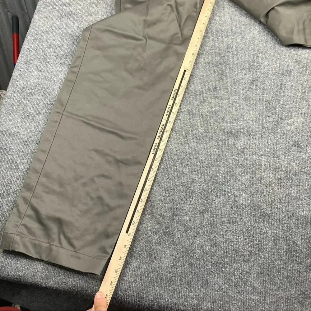 GAP Khaki Slacks like‎ new 34/34 Flat Front Grey Mens